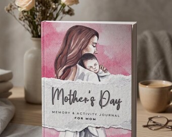 Mother's Day Memory Activity Journal for Mom | Keepsake Gift (Printable PDF)