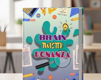 Kids Activity Book | Brain Twister Bonanza, Word Games (PDF Download)