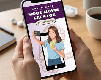 One-Minute Mood Movie Creator | 30-Day Video Challenge (Digital Download)