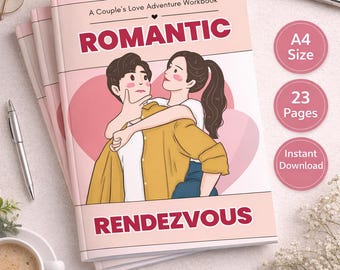 Couples Love Adventure Workbook | Date Night Activity, Relationship Keepsake (PDF Download)