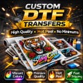 Make Your Own DTF, Custom Text Iron On Transfer, Personalized Heat Press Design, Custom DTF Transfer, Ready To Press Photo Text