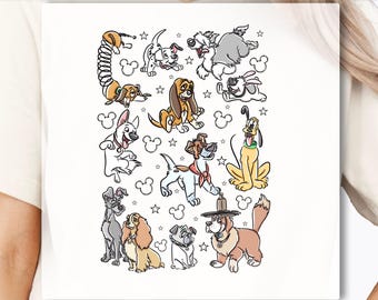 Dogs Group DTF Transfer, Life is Better With Dogs Disney DTF Transfer, Disney Dogs Lover DTF Transfer, Disney Dog Mom  Transfer