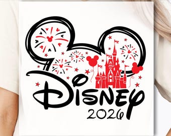 Disney 2026 DTF Transfer, Disneyland Family Vacation 2026 DTF Transfer,  Disney Family DTF Transfer, Disney Family Trip Transfer