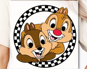 Chip and Dale shirt, Double Trouble DTF Transfer, Disney Couple DTF Transfer, Disney Family DTF Transfer, Disney Gift