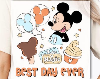 Best Day Ever DTF Transfer, Mickey DTF Transfer, Disney Trip DTF Transfer, Cute Disney Transfer, Disney Snacks Shirt, Disney Mickey