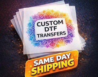 Full Color DTF Prints, Custom Ready to Press Heat Transfer, Premium Direct to Film Wholesale