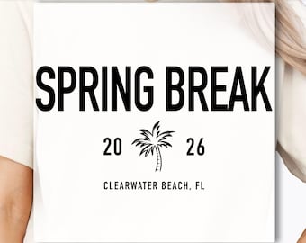 Spring Break 2026 DTF Transfer, Family Vacation DTF Transfer, Matching Trip Outfit, Girls Spring Break DTF Transfer, Cruise Party