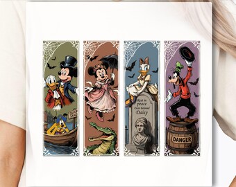Mickey Not So Scary Halloween Party 2026 DTF Transfer, Spooky Season Family Matching DTF Transfer, Mickey & Friends