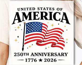 USA 250 Years Shirt, Freedom 1776-2026 DTF Transfer, Patriotic America 250th Anniversary Transfer, USA Sleeve Graphic