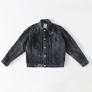 Natural Dye Black Boro Patchwork Jacket, Japanese Sashiko Style, Upcycled Denim (1 of 1)
