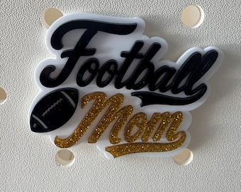 football bogg bag tag, bogg bag charm, bogg bag bit, custom name tag, football bag tag, football mom