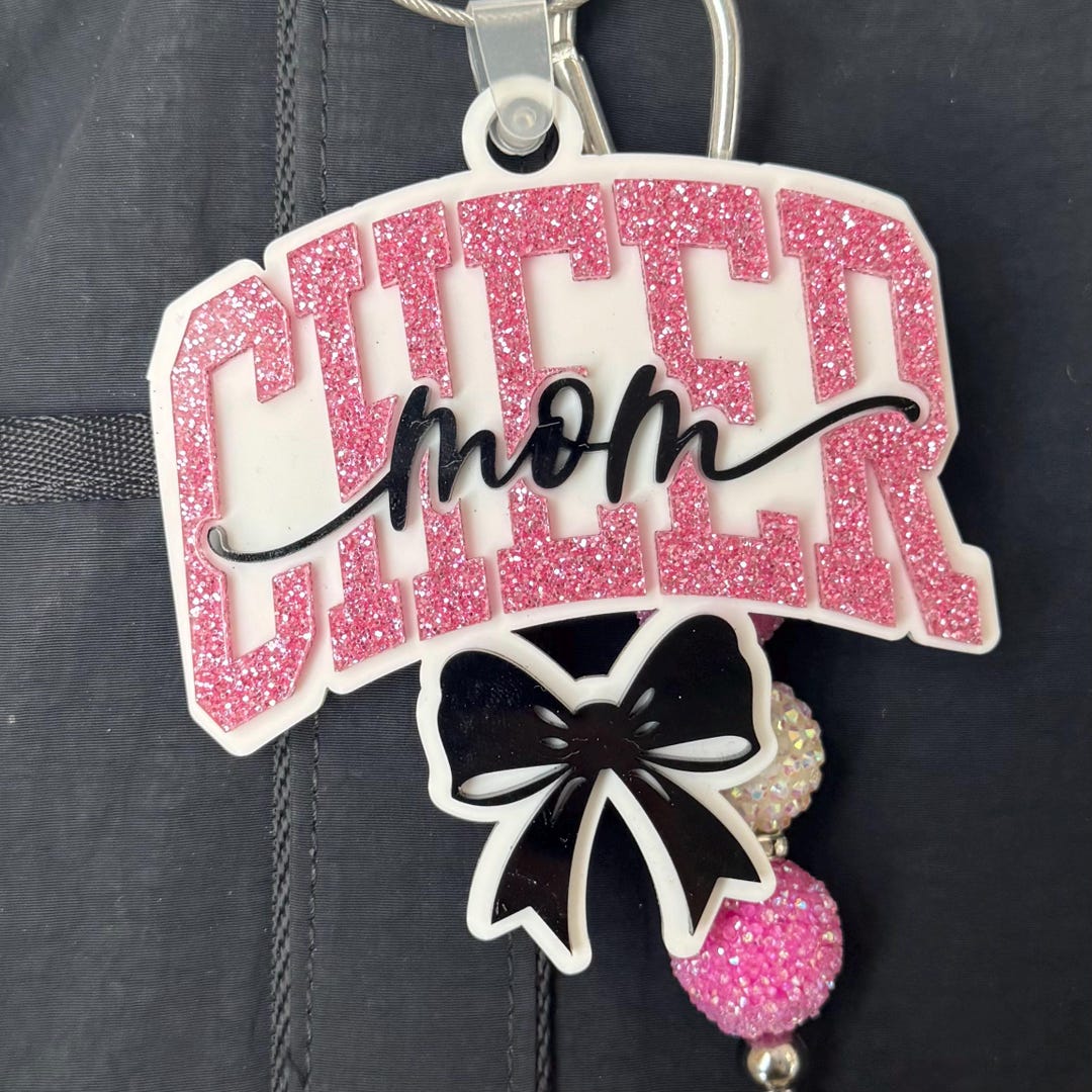 Cheer Backpack Tags Cheer Mom Bag Tag, Sports Mom, Personalized Bag Tag, Backpack Tag ...