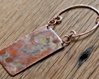 Awesome Copper Pendant, Cool Necklace, Modern Pendant, Architectural Necklace, Funky Necklace,Edgy Pendant,Unique Pendant,Statement Necklace