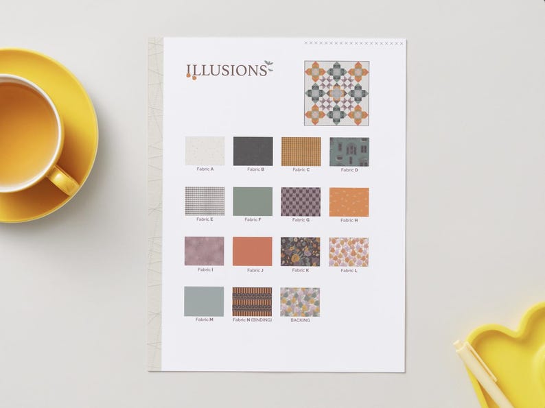 Illusions Quilt Pattern PDF, Modern Geometric Quilt Pattern, Patchwork ...