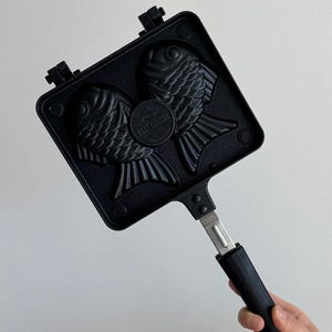 Authentische koreanische Bungeoppang Pfanne | Made in Korea Taiyaki Fisch Waffel Hersteller | Antihaft-Doppelform