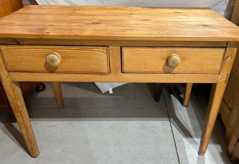 Antique English Pine Table Etsy