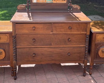 Antique Pine Dresser Antique Pine Dresser, Antique Pine Dresser With Mirror