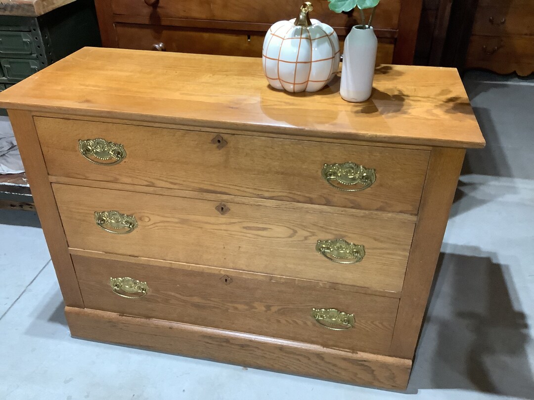 Antique Oak Dresser Etsy
