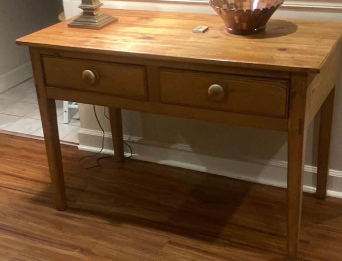 Antique English Pine Table Etsy