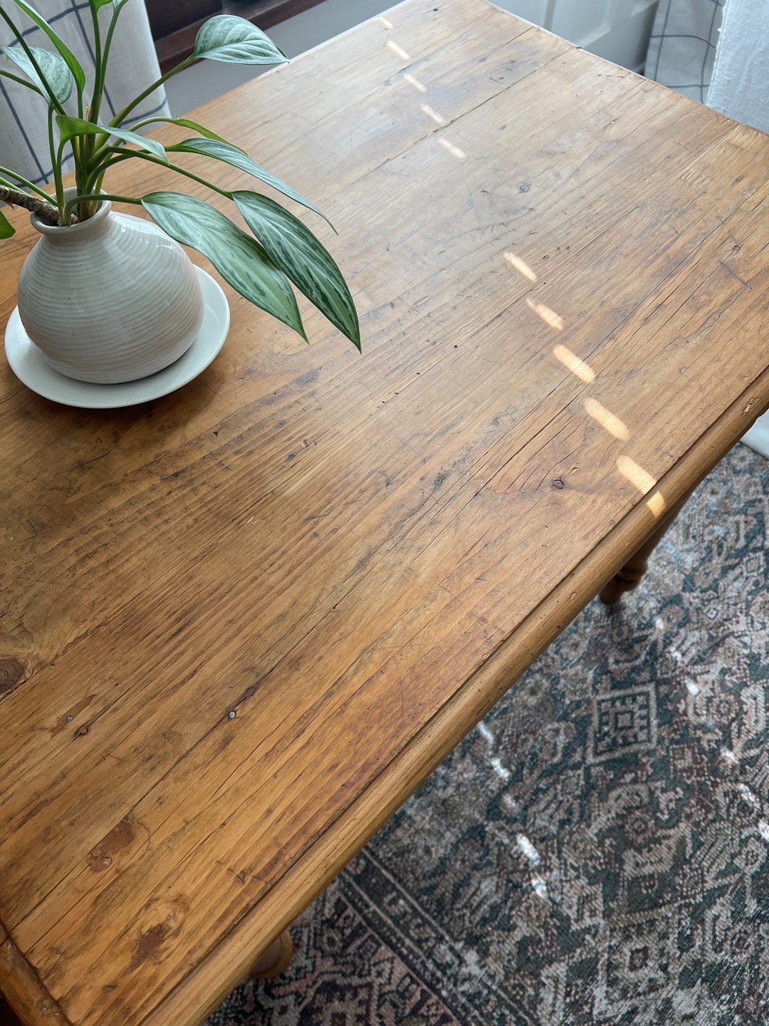 Antique English Pine Table Etsy