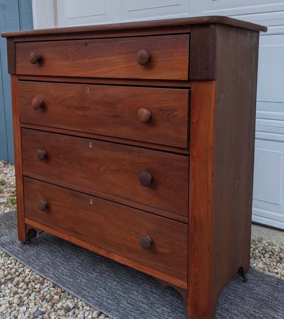Antique Walnut Dresser Etsy