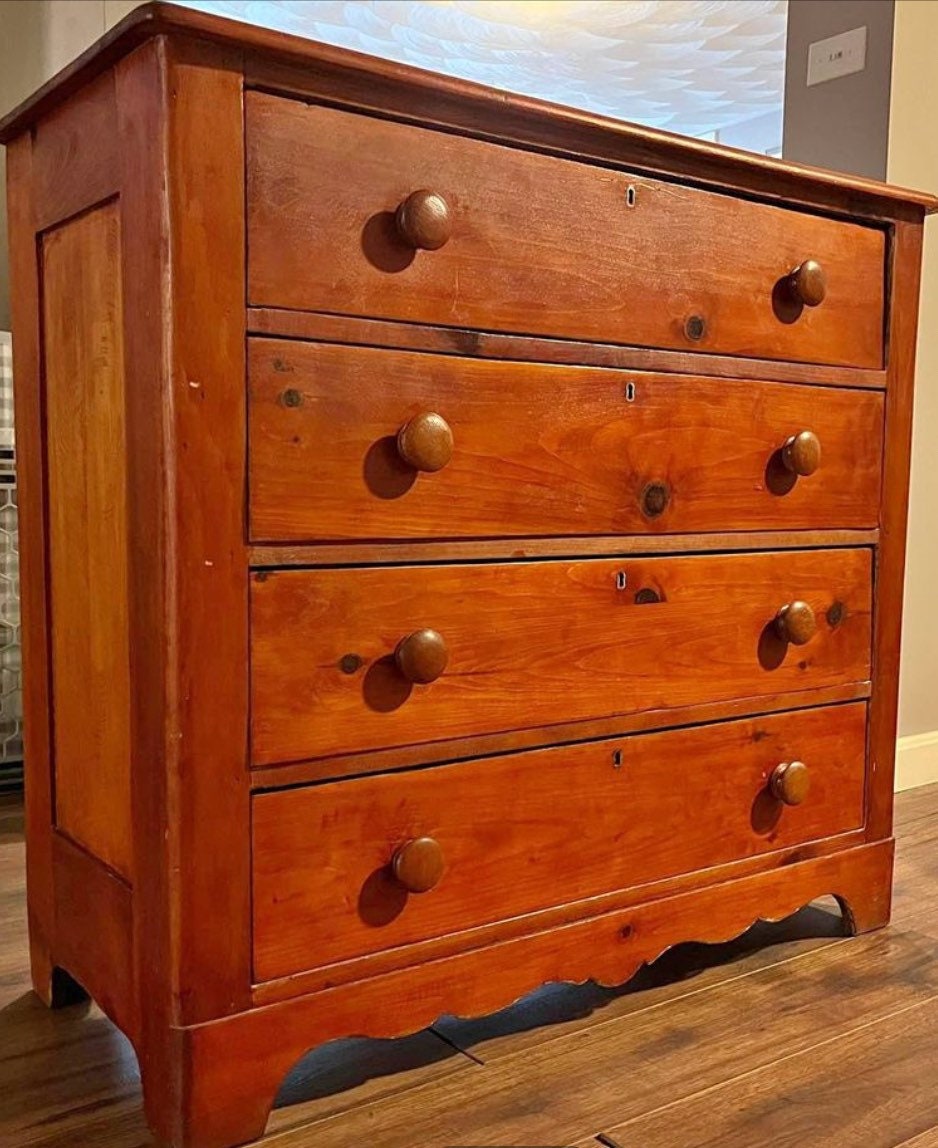 Antique Pine Cottage Dresser Original Finish Etsy