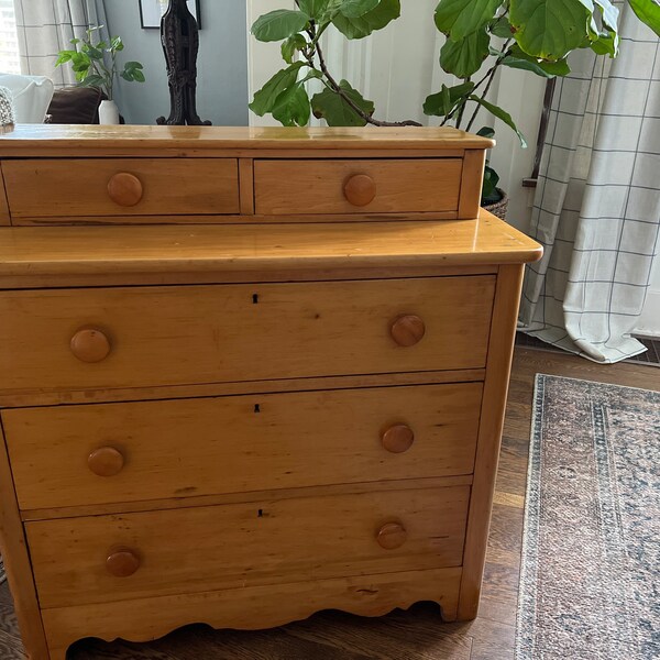 Antique Pine Dresser Etsy