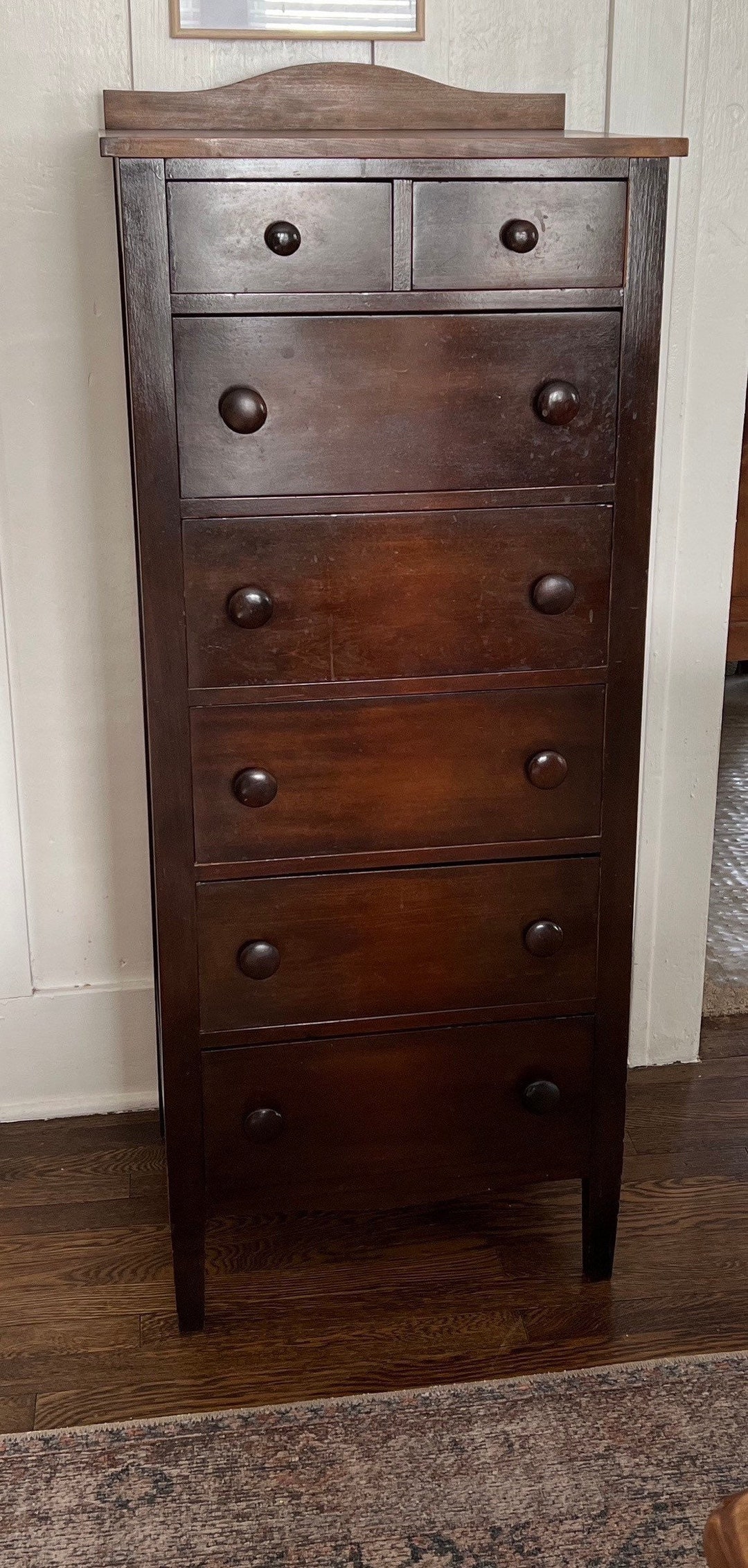 Antique Pine Tall Boy Dresser Etsy