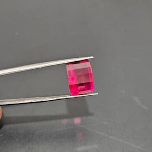 Certified 8.50 Ct Natural Burma Pigeon Blood Red Ruby Fancy Cut Unheated Loose Gemstone