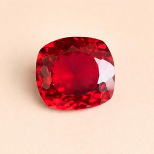 9.10 Ct Natural Mozambique Blood Red Ruby – Certified Flawless Cushion Cut Loose Gemstone