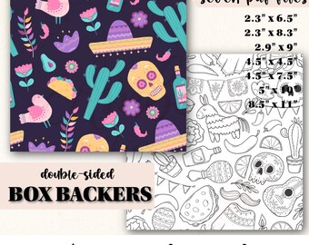 Cajas reversibles para Cinco de Mayo – Empaques imprimibles para galletas (Descarga instantánea)