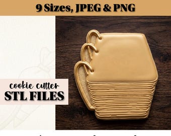 Cortador de galletas con planchas de oro STL (archivo digital para impresora 3D)