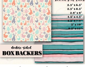 Bases para galletas de Pascua con forma de conejito y huevo: reversibles, varios tamaños (descarga digital)