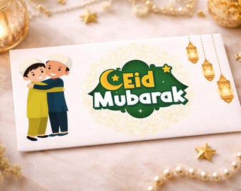 Eid Mubarak Money Envelopes (5 Pack) | Islamic Gift Giving