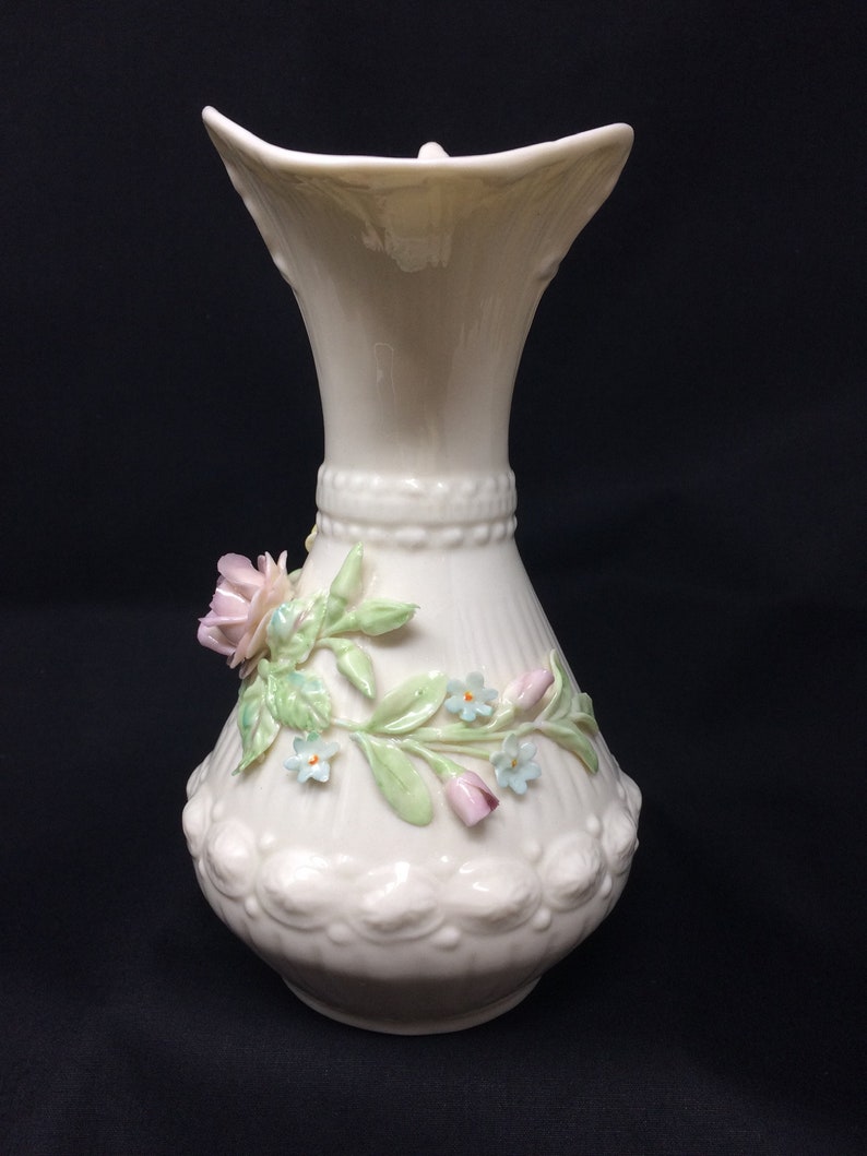 Belleek Aberdeen Ewer Pitcher/vase Left Hand Handle Etsy