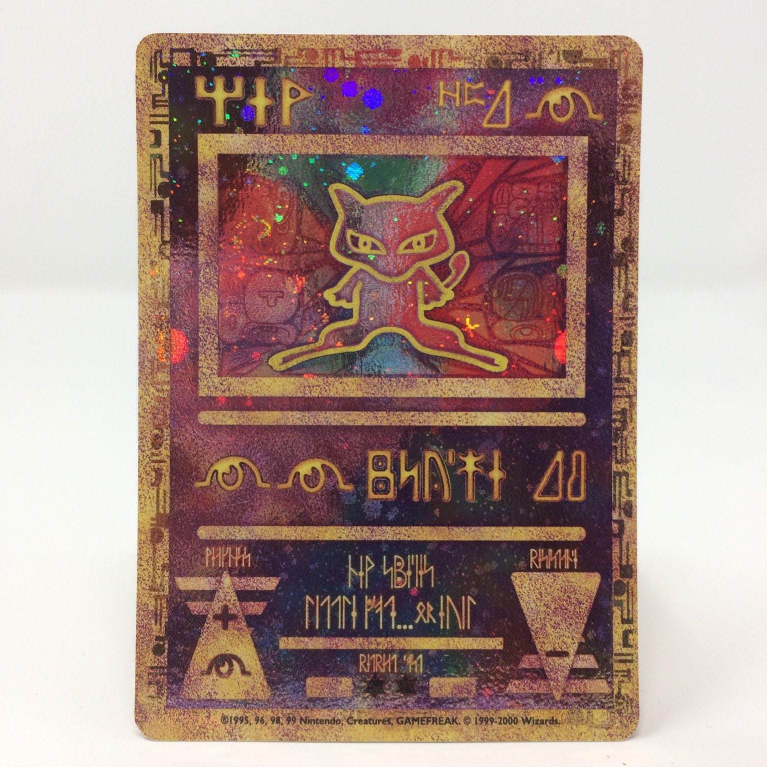 Thai Pokemon Card Shiny Golden Mew Near Mint 25th Anniversary