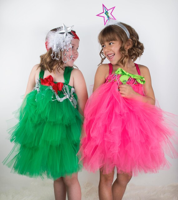 girls christmas tree dress