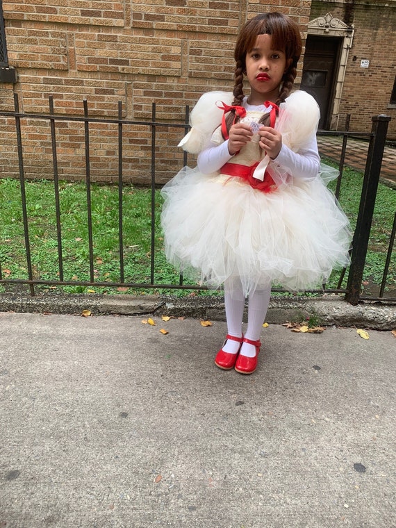 Annabelle Inspired Costume Halloween Girls Scary Costume - Etsy