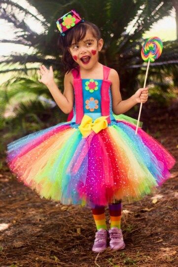 Rainbow Tutu Rainbow Dress Rainbow Party Birthday Tutu | Etsy