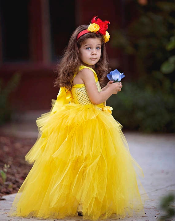 Belle Dress Belle Tutu Dress Princess Dress Birthday Dress | Etsy