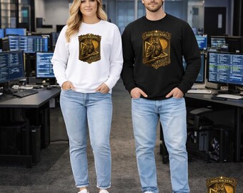 Indie Hackers Eulen Grafik-Sweatshirt, Unisex Tech Illustration Pullover