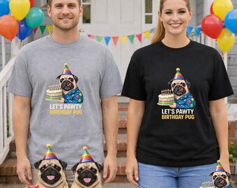 Mops Hit Verschiedene T-Shirt | Eco-Limitiert