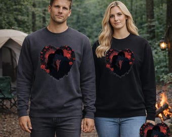 Dark Emo Romanze Herz Sweatshirt | Eco-Limitiert