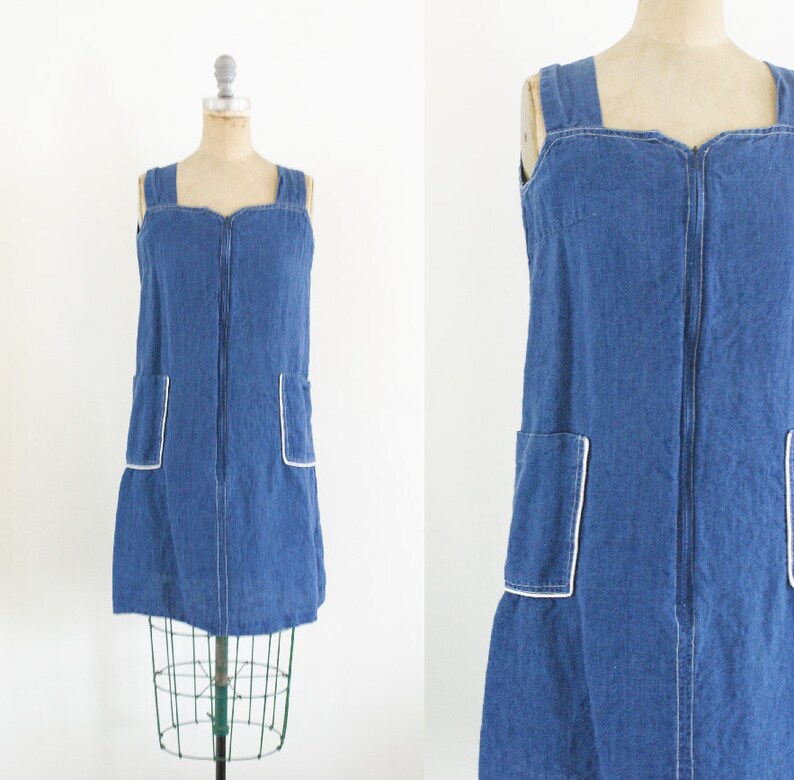 80s denim dress