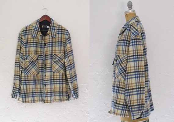 Vintage Pendleton Plaid Coat Pendleton Wool Coat O