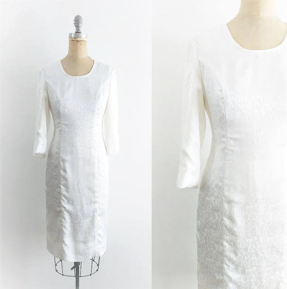 white satin dress short