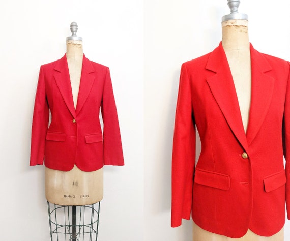 Vintage Pendleton Blazer Red Pendleton Blazer Pend
