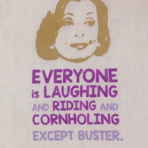 Lucille Bluth Cornholing Flour Sack Dish Towel