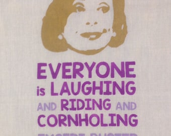 Lucille Bluth Cornholing Flour Sack Dish Towel