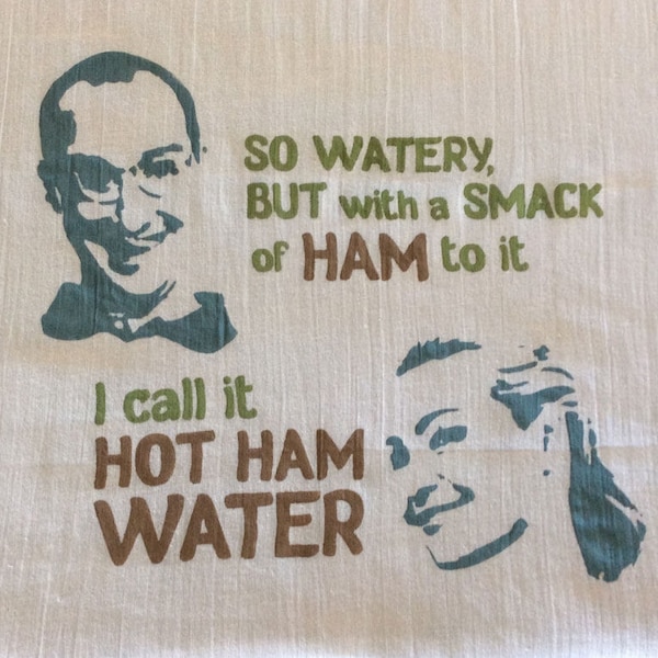 Lindsey and Buster Hot Ham Water Dish Towel